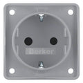 Berker 947792506 Steckdose SCHUKO m.erh.BS Integro grau matt