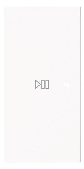 BJ 6237-21-44G Wippe 2-fach links Symbol "Play/Pause"