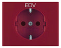 Berker 47357115 Steckdose SCHUKO m.EHBS K.x rot