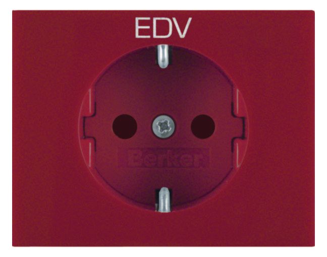 Berker 47357115 Steckdose SCHUKO m.EHBS K.x rot