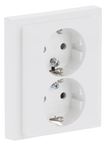 BJ 202 EUJB-84 SCHUKO® Doppelsteckdose volle Abdeckung EBS