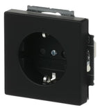 BJ 20 EUCRB-885 SCHUKO Steckdosen Einsatz o.Spreize schwarz matt future