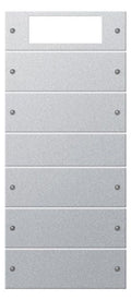 GIRA 219526 Wippenset 5fach Plus (2+3) System 55 Farbe Alu (lackiert)