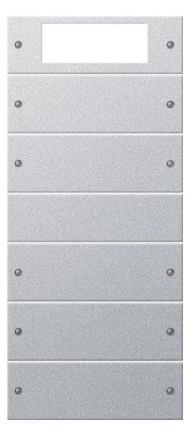 GIRA 219526 Wippenset 5fach Plus (2+3) System 55 Farbe Alu (lackiert)