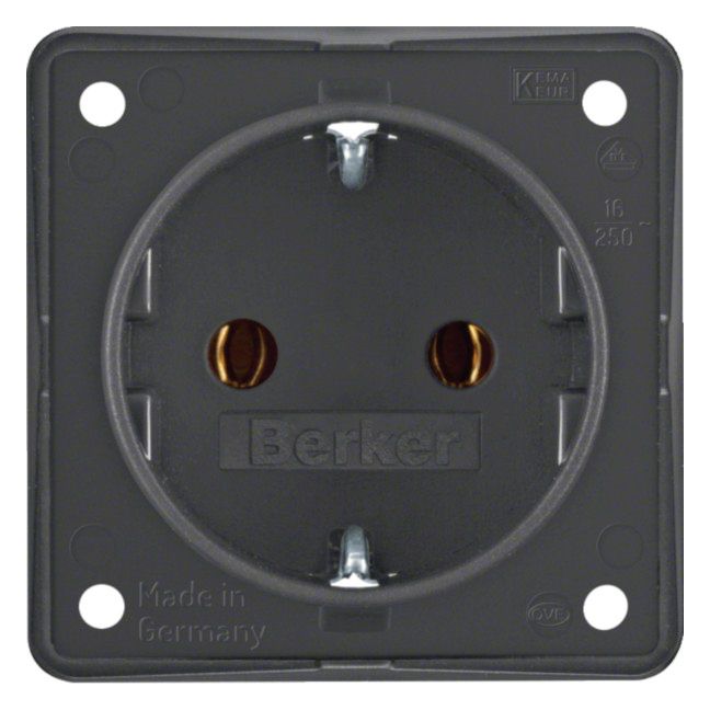 Berker 947782505 Steckdose SCHUKO Integro anthrazit matt
