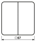 Jung CD595MPLG Wippe m.Symbolen Auf/Ab f.Taster BA Mittenstellung 2f lichtgrau