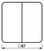 Jung CD595MPGB Wippe m.Symbolen Auf/Ab f.Taster BA Mittenstellung 2f goldbronze