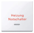 Mert 435125 Wippe m.Kontrollfenster+ Aufd. Heizungsnot aktivweiß glänz. Sys.M