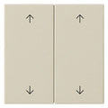 GIRA 538701 Wippe 2fach Pfeile System 55 Cremeweiß glänzend
