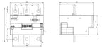 Siemens 3UF7114-1BA01-0 Strom-/Spannungs modul V2 63-630A 145mm Schienenanschl.
