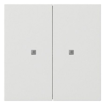 GIRA 5173112 Taster Wippe 2fach OneKNX Flächenschalter Reinweiß glänzend