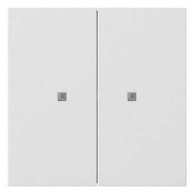 GIRA 5173112 Taster Wippe 2fach OneKNX Flächenschalter Reinweiß glänzend