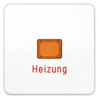 Jung CD590BFHWW Wippe Heizung Notschalter m.Lichtleiter bruchs. alpinw