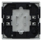 Mert 430860 Wippe m.Kontrollfenster+ Aufdr. Klingel aluminium System M