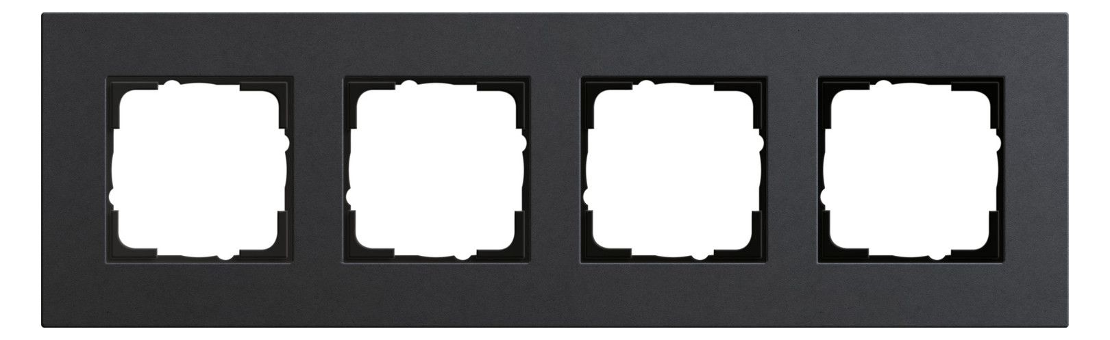 GIRA 0214226 Abdeckrahmen 4fach Esprit Linoleum-Multiplex Anthrazit