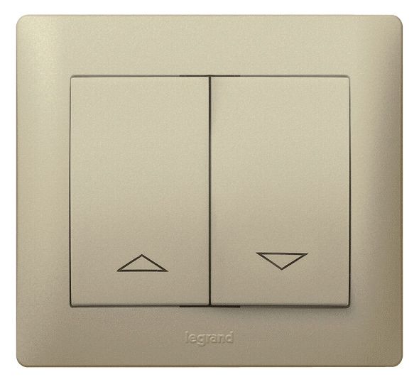 Legrand 771414 Wippe m.aufgedruckten Pfeilsymbolen titanium