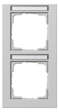 GIRA 110237 Abdeckrahmen 2fach senkrecht BSF E2 Grau matt