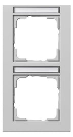 GIRA 110237 Abdeckrahmen 2fach senkrecht BSF E2 Grau matt