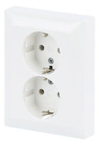 BJ 202 EUJ-914 SCHUKO® Doppelsteckdose volle Abdeckung