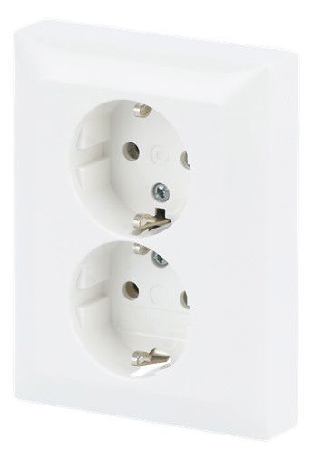 BJ 202 EUJ-914 SCHUKO® Doppelsteckdose volle Abdeckung