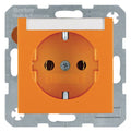 Berker 47501907 Steckdose SCHUKO m.B-feld S.1/B.3/B.7 orange matt