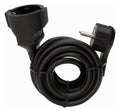 Kopp 143705086 verl Schuko Winkelstecker extra fl (8mm) u.Schuko Kuppl.m.5m ltg