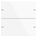 GIRA 5022903 Wippenset 2fach Tastsensor4 TS4 Aluminium Reinweiß glänzend (lack.)