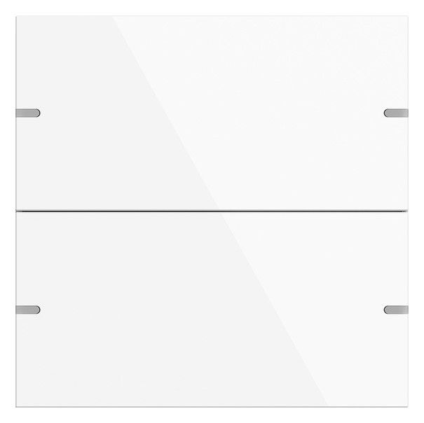 GIRA 5022903 Wippenset 2fach Tastsensor4 TS4 Aluminium Reinweiß glänzend (lack.)