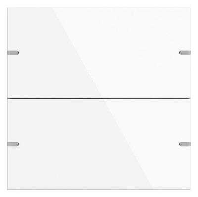 GIRA 5022903 Wippenset 2fach Tastsensor4 TS4 Aluminium Reinweiß glänzend (lack.)
