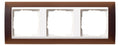 GIRA 0213331 Abdeckrahmen 3fach Zwischen rahmen RW gl. Event Opak Dunkelbraun
