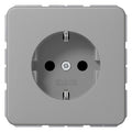 Jung CD 1521 GR SCHUKO®-Steckdose 16 A 250V ~ Schraubklemmen Duroplast Serie CD