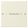GIRA 220101 Wippenset 1fach beschreibbar System 55 Cremeweiß glänzend (lackiert)