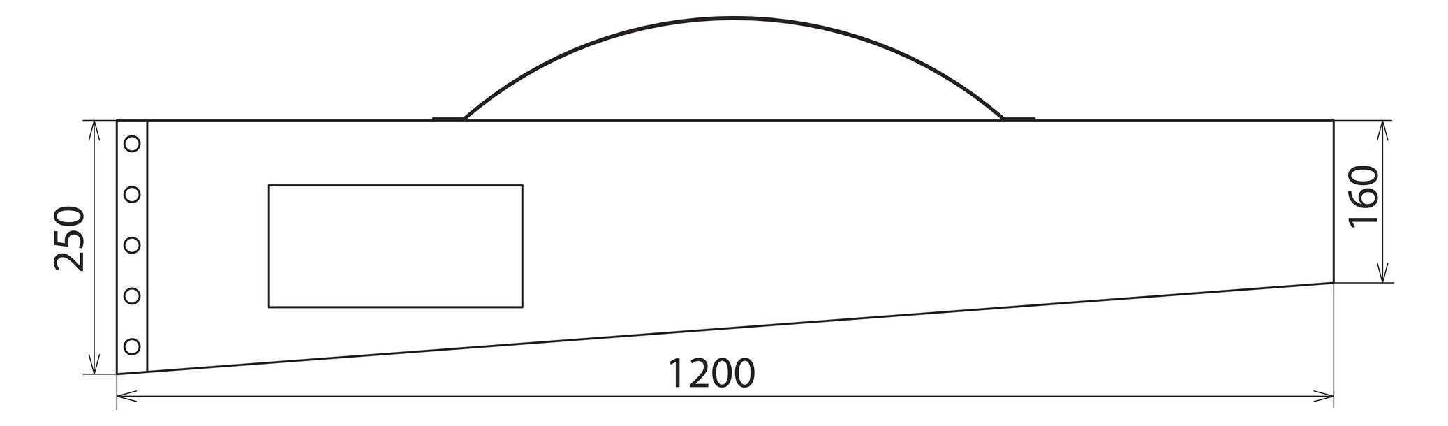 DEHN 766601 KLT1212516 Kunstledertasche 1200x250x160mm