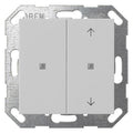 GIRA 5175015 Taster Wippe 2fach unbedr./ Pfeile OneKNX System 55 Grau matt(lack.)