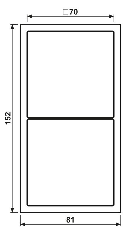 Jung LSZAL982BF Rahmen 2fach