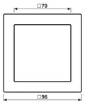 Jung LSD981LG Rahmen 1fach LS/FD-design lichtgrau