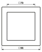 Jung FDAL2981 Rahmen 1fach FD-design Aluminium