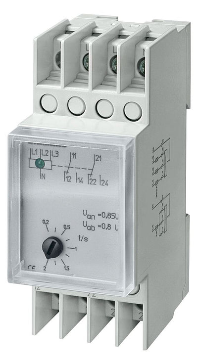 Siemens 5TT3407 Spannungsrelais AC230/ 400V 2W Kurzzeit 20ms m.Klarsichtkappe
