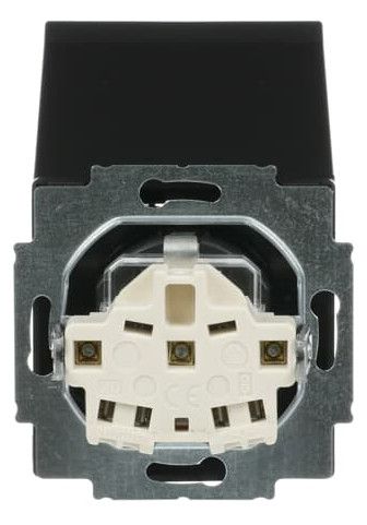 BJ 20 EUKB-885 SCHUKO Steckdosen-Einsatz schwarz matt future linear