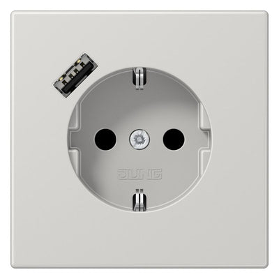 Jung LS1520-18ALG SCHUKOsteckdose m.USB Typ A