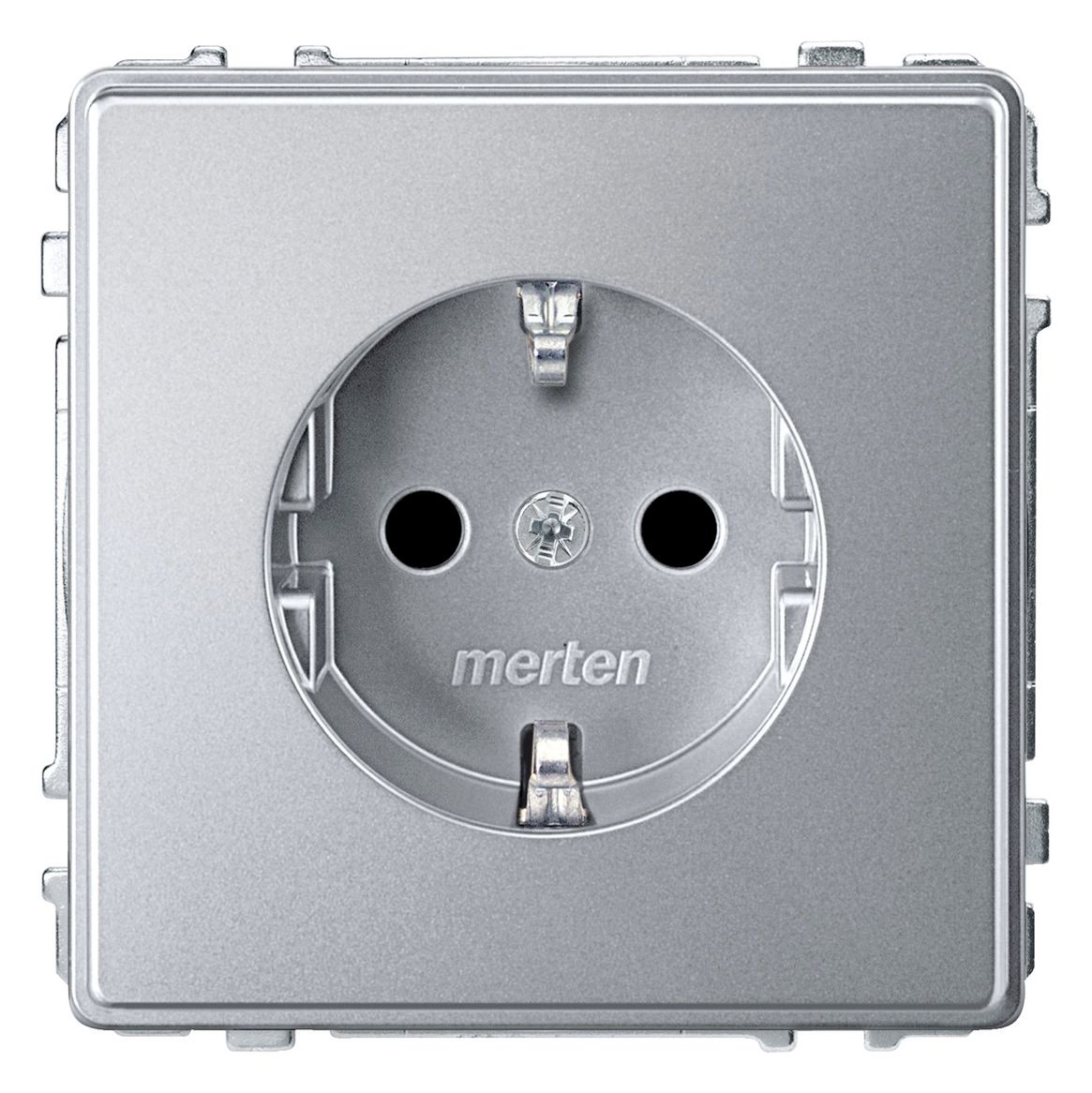 Mert MEG 2300-7260 SCHUKO-Steckdose BRS StK aluminium AQUADESIGN