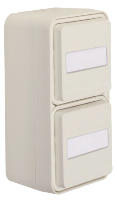 Berker 47703552 Steckdose SCHUKO 2fach senkr. m.erh.BS+Klappd. Ap W.1 polarweiß
