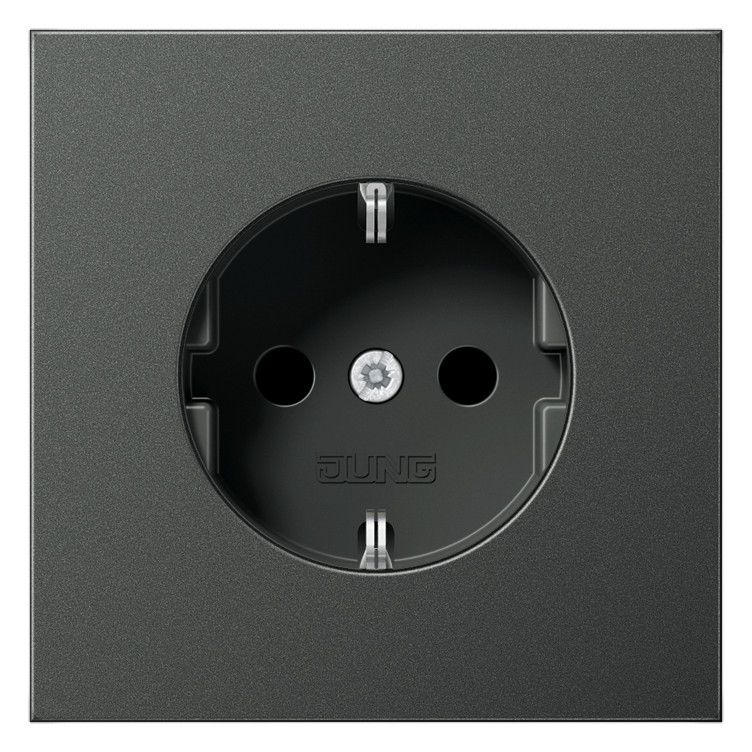 Jung AL1520NAN SCHUKO Steckdose o.Kralle LS Aluminium anthrazit