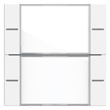 GIRA 577227 Wippenset 2f BSF Tastsensor4 System 55 Klar/Reinweiß seidenmatt