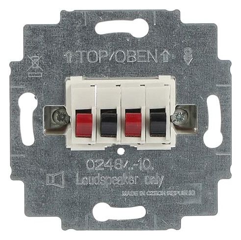 BJ 0248/02-101 Lautsprecher- Anschlussdose 2f weiss