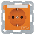 Berker 47508924 Steckdose SCHUKO Aufdruck BSV Beschriftungsfeld S.1