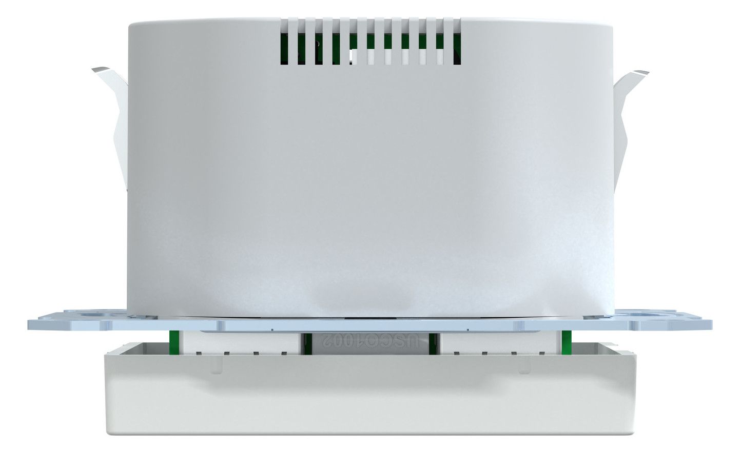 Mert MEG 2366-0325 Schuko-Steckdose m.USB Ladegerät aktivweiß glänzend