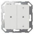 GIRA 517527 Taster Wippe 2fach unbedr./ Pfeile OneKNX System 55 Reinweiß seiden.