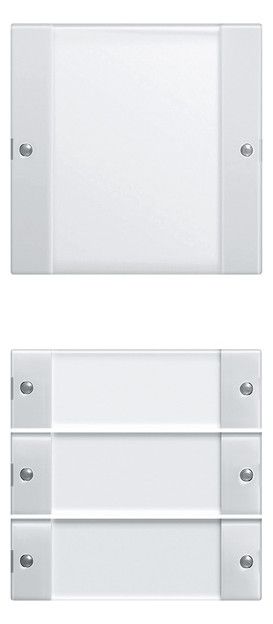 GIRA 213403 Wippenset 4fach (1+3) BSF System 55 Klar/Reinweiß glänzend