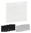 Legrand 864311 Wippe Label beleuchtet Niloe Step Aluminium/Farbe:schwarz